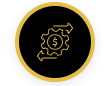 Lowered operational costs icon